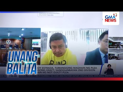 Sen. Jinggoy, tumangging maghain ng plea para sa kasong graft | Unang Balita thumbnail