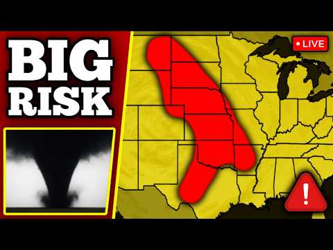 🔴 BREAKING TORNADO THREAT COVERAGE - Strong Tornadoes Possible With LIVE Storm Chasers... thumbnail