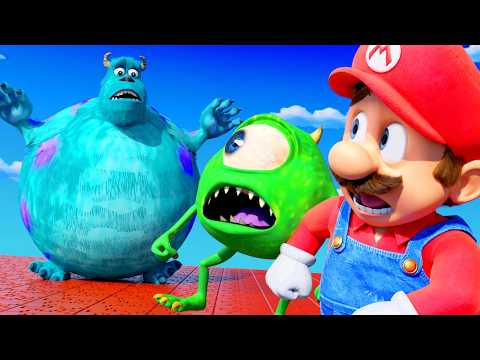 Sully And Mike Wazowski Team Up with Super Mario against Bowser thumbnail