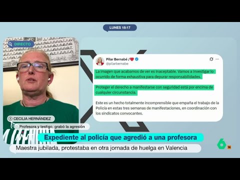 "No hacíamos nada malo": una testigo de la agresión de un policía a una profesora - Más Vale Tarde thumbnail