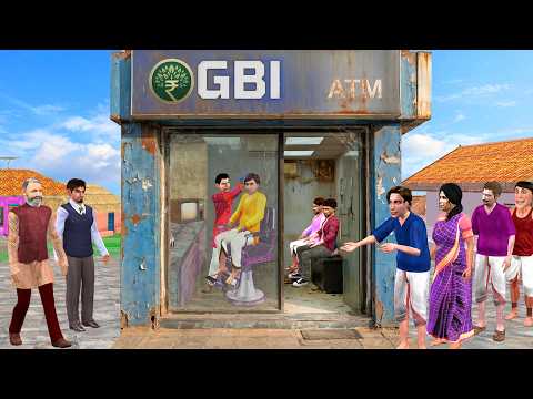 ATM नाई की दुकान Barber Shop ATM Hair Salon Comedy Hindi Kahani Moral Stories thumbnail