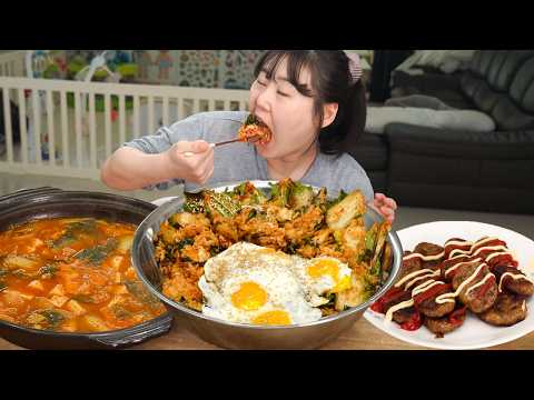 요즘 난리난 봄동비빔밥 먹방❤️봄동 된장국도 함께 먹으면 더 맛있어요! 봄동 겉절이 레시피  MUKBANG thumbnail