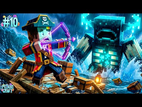 ? MineRAFT || EL WARDEN NOS ATACA ☠️ Pelago #10  thumbnail