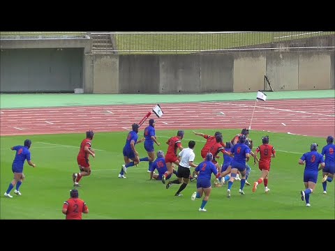 長崎南山　得点シーン①　前半８分　第１０4回全国高校ラグビー大会長崎県決勝戦　長崎北陽台ＶＳ長崎南山　かきどまり陸上競技場　２０２4１１２３ thumbnail
