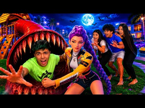 ESTEVÃO FOI ENGOLIDO PELO SLIDER EATER E AS GUERREIRAS DO K-POP SALVARAM ELE!!😰😱 *devem atender? thumbnail