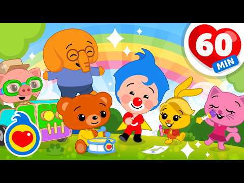Valores y Hábitos Positivos Para Niños ✨? Canciones Infantiles (60 Min) | Plim Plim thumbnail