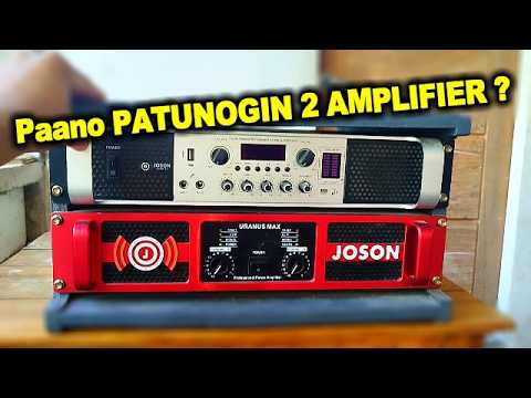 Paano PATUNUGIN 2 AMPLIFIER kung wala pang MIXER "setup 2 amplifier separate BASS and Midhigh" thumbnail