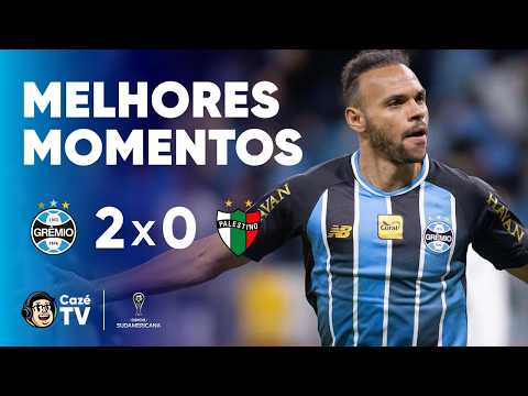 MELHORES MOMENTOS: GRÊMIO 2 X 0 PALESTINO | CONMEBOL SULAMERICANA 2026 | FASE DE GRUPOS thumbnail