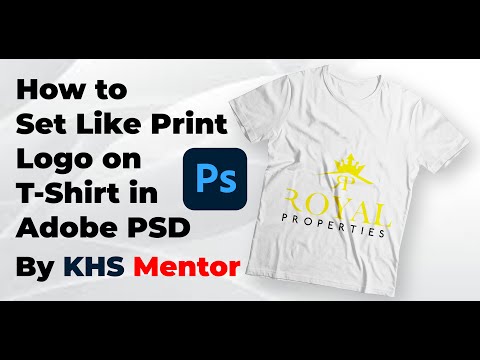 How to Set Like Print Logo on T-Shirt in Adobe PSD thumbnail