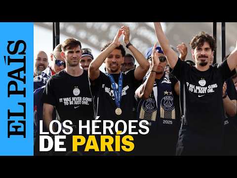 PSG Champions | Cientos de miles de aficionado a los jugadores del París Saint-Germain thumbnail