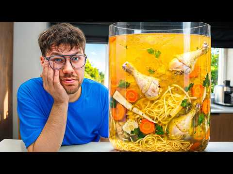 KTO SZYBCIEJ ZJE OGROMNĄ MISKĘ ROSOŁU WYGRYWA! *10 litrów zupy* thumbnail