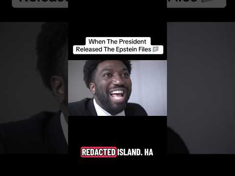 The Epstein Files having Redacted information is insane 💀 #skit  #comedy #epsteinfiles #president thumbnail