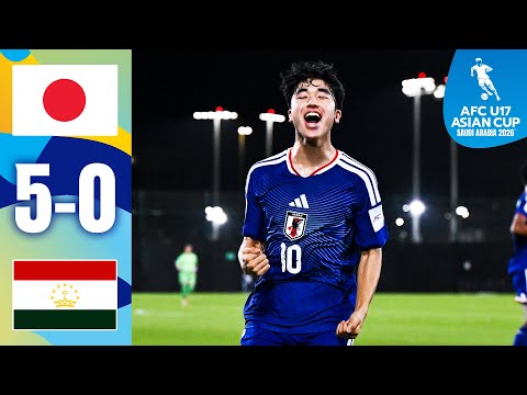 Japan book semi-final spot with statement win | Japan - Tajikistan | Highlights | AFC U17 Asian Cup™ thumbnail