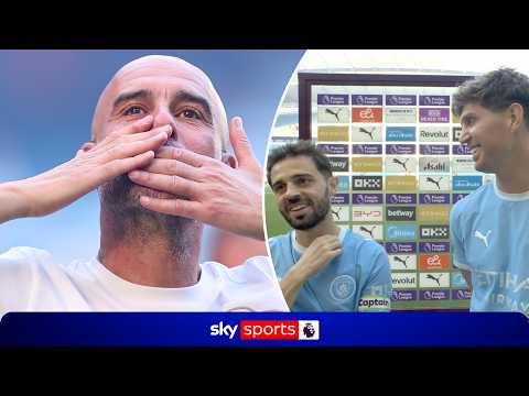 "Greatest manager ever" | Silva & Stones FULL post-match interview after final City game thumbnail