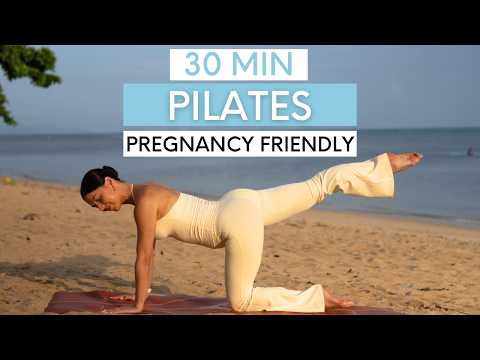 30 MIN PILATES WORKOUT || Pregnancy Friendly Pilates (Moderate) thumbnail