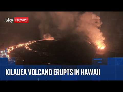 Watch Kilauea volcano erupting in Hawaii thumbnail