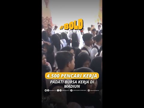 4.500 PENCARI KERJA PADATI BURSA KERJA DI MADIUN  #short thumbnail