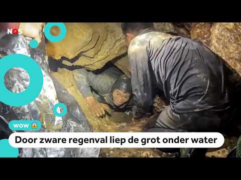 Goudzoekers na 10 dagen gered uit overstroomde grot thumbnail