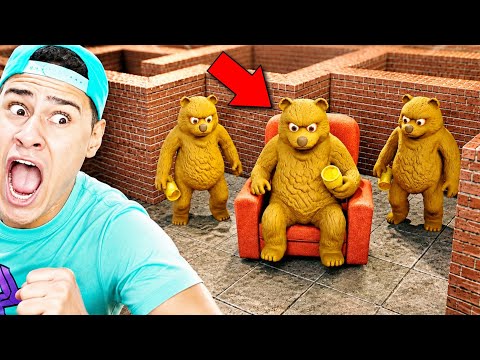 FUJA! O URSINHO PREGUIÇOSO ENTROU NO LABIRINTO!! ? - Garrys Mod thumbnail