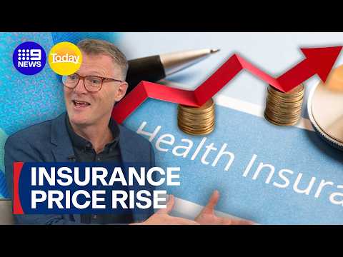 Older Aussies set to be hit with health insurance price rises | 9 News Australia thumbnail