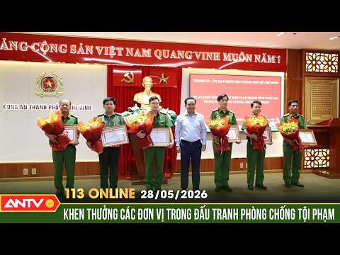 Khen thưởng đơn vị tham gia bắt 2 sát thủ người nước ngoài | Bản tin 113 online ngày 28/5 | ANTV thumbnail