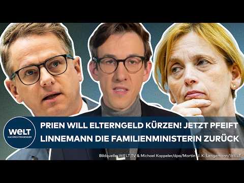 KRACH IN DER UNION: Prien liebäugelt mit Elterngeld-Kürzungen! Jetzt pfeift Linnemann sie zurück thumbnail