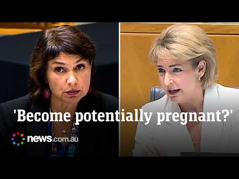 Senator clashes over trans pregnancy laws in explosive hearing thumbnail