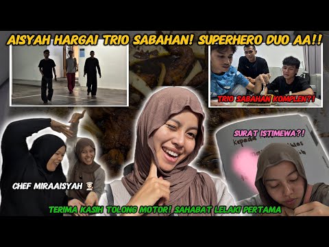 AISYAH HARGAI TRIO SABAHAN❗️MASAK MAKANAN FAVOURITE?❗️SURAT TERISTIMEWA UNTUK SIDIA? thumbnail