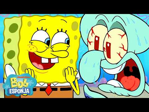 Bob Esponja | 1 hora de los peores días de Calamardo 😅 | Bob Esponja en Español thumbnail