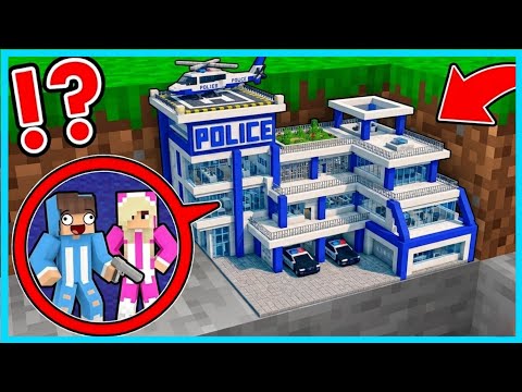 MIPAN & ZUZUZU  MENEMUKAN KANTOR POLISI YANG SANGAT KECIL DI MINECRAFT! LUCU BANGET thumbnail