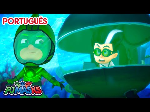 A aventura no fundo do mar de Gekko! PJ Masks em Português episódios completos | Desenhos animados thumbnail