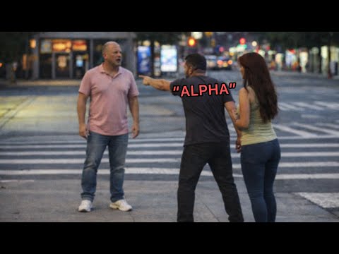Real "Alpha Male” PROTECTS Woman From Creepy Man  thumbnail
