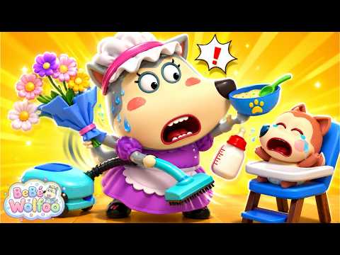 Bebé Wolfoo | Desafío: ¡Cuidando a un Bebé Travieso! | Dibujos animados para niños thumbnail
