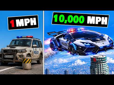 Every Time I Crash, My POLICE CAR Jumps Higher in GTA 5 thumbnail