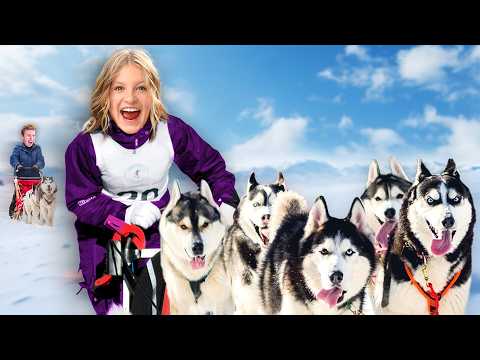 I Drove a DOG SLED to the North Pole to meet SANTA! thumbnail