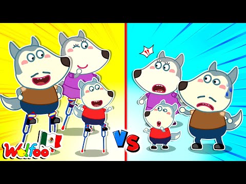 La familia Wolfoo en zancos y la familia Wolfoo normal ⭐ Historia familiar thumbnail
