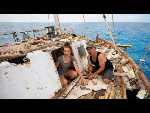 How a Couple Transforms a Ruined $5000 BOAT to Their New Home thumbnail