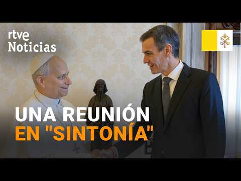 El PAPA se REÚNE con SÁNCHEZ a DIEZ DÍAS para la VISITA de LEÓN XIV a ESPAÑA | RTVE Noticias thumbnail