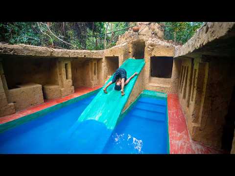 30 Days Built Underground Temple Tunnel and Water Slide Swimming Pool thumbnail