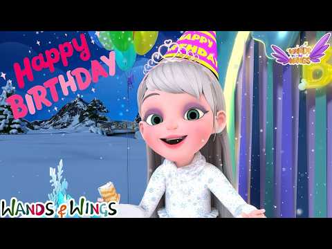 Princess Birthday Song | Happy Birthday Crystal ❄️👑🎂 + Vacation Song | Kids Rhymes | Wands & Wings thumbnail
