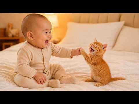 When Babies And Kittens Become Best Friends ?? thumbnail