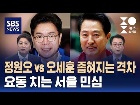 [여담야담] 정원오 vs 오세훈 좁혀지는 격차..요동 치는 서울 민심 / SBS / 주영진의 뉴스브리핑 thumbnail