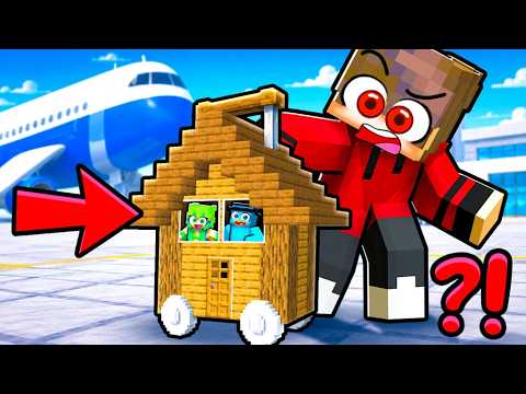 Construí una CASA dentro de la maleta de mi AMIGO en Minecraft... thumbnail