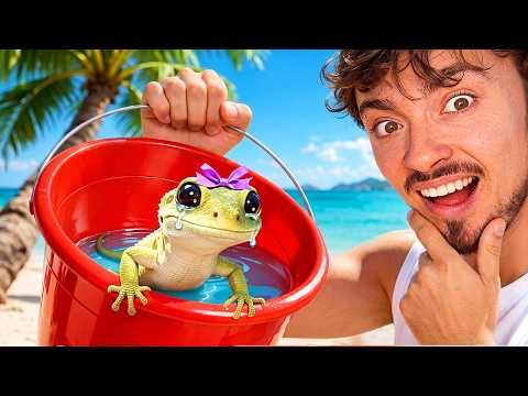 ПРИРУЧИЛИ ЯЩЕРИЦУ НА ОДНОМ БЛОКЕ В ОКЕАНЕ МАЙНКРАФТ! thumbnail