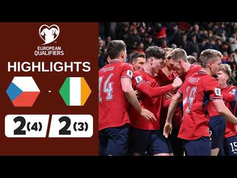 Czech Republic vs Ireland 2-2 (PEN 4-3 ) | Highlights | World Cup Qualifiers 2026 thumbnail