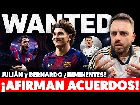 💥¡AFIRMAN ACUERDO del BARÇA con JULIÁN ÁLVAREZ!...¡Y CON BERNARDO SILVA! · ENZO QUIERE IR al MADRID thumbnail
