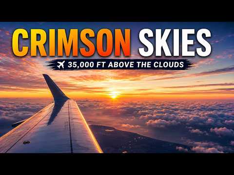 Chasing the Last Light from an Airbus Window thumbnail
