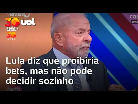 Lula diz que vai defender fim das bets caso seja reeleito, mas que não pode tomar decisões sozinho thumbnail