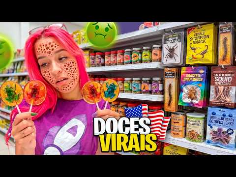 PROVANDO AS BALAS MAIS ESTRANHAS DO ESTADOS UNIDOS *quebra queixo? thumbnail