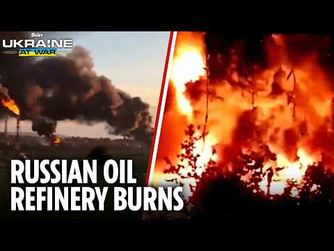 Ukrainian attack drones blitz another Russian oil refinery in huge blow to Putin thumbnail